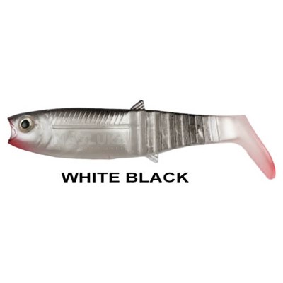 Пакет силиконови шадове Remixon Buster Shad 10 см, 5 бр., цвят White Black