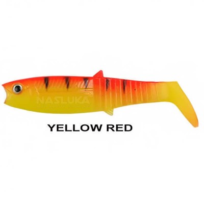 Пакет силиконови шадове Remixon Buster Shad 8 см, 7 бр., цвят Yellow Red