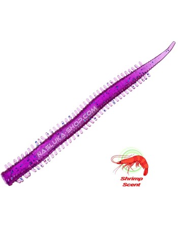 Силиконови морски червеи Remixon Kudos Mebaru Worm, цвят Purple, 8 см, 15 бр.