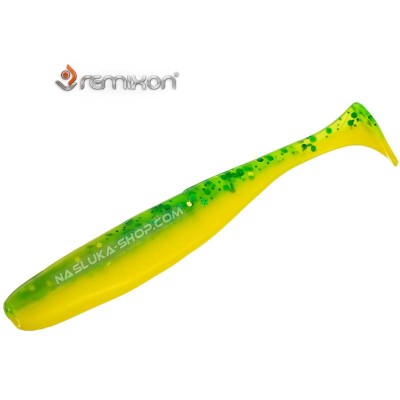 Сет от 5 бр. силиконови шадове Remixon Look Shad 9 см, цвят Lime Yellow