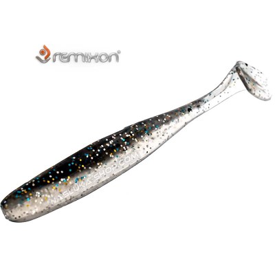 Сет от 5 бр. силиконови шадове Remixon Look Shad 7.5 см, цвят Smoke Blue