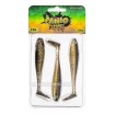Силиконови шадове Ryuji Panic Shad 9 см, 3 бр., цвят Black Gold