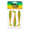 Силиконови шадове Ryuji Panic Shad 9 см, 3 бр., цвят Mojito UV