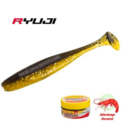 Ароматизирани силиконови шадове Ryuji Perfect Baits BT, цвят B, 7 см, 10 бр.