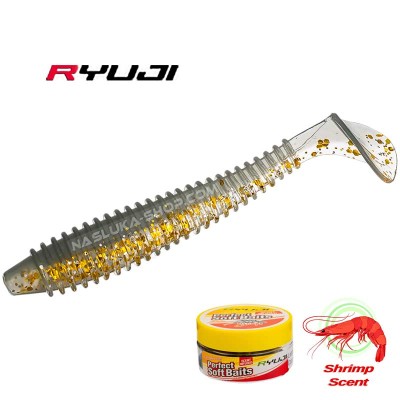 Ароматизирани силиконови примамки Ryuji Perfect Baits LT, цвят C, 7 см, 10 бр.