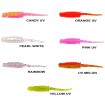 Силиконови примамки Ryuji Rock Worm 4 см, 12 бр., цвят UV Melon
