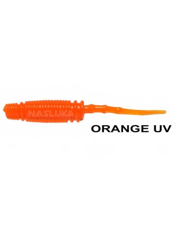 Силиконови примамки Ryuji Rock Worm 4 см, 12 бр., цвят Orange UV