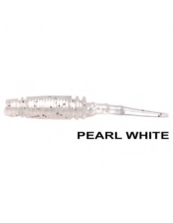 Силиконови примамки Ryuji Rock Worm 4 см, 12 бр., цвят Pearl White
