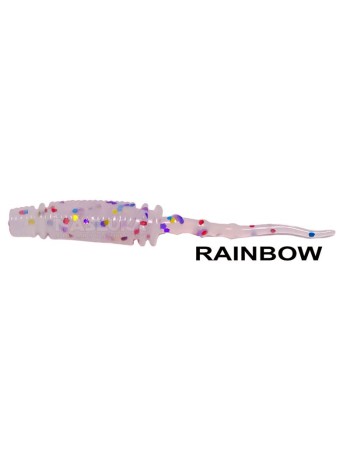Силиконови примамки Ryuji Rock Worm 4 см, 12 бр., цвят Rainbow