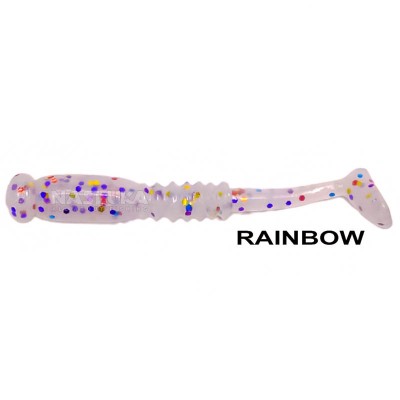 Силиконови примамки Ryuji Rock Tail 4 см, 12 бр., цвят Rainbow