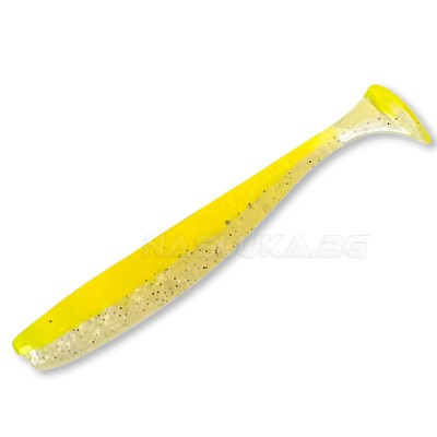 Сет от 9 бр. силиконови шадове Ryuji Slim Shaker 7.6 см, Lime UV