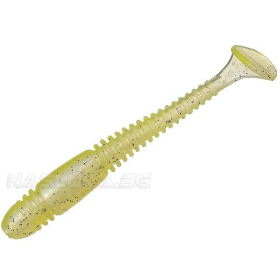 Комплект от 9 броя силиконови примамки Ryuji ToGo 6 см, цвят Lime UV