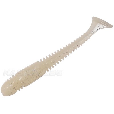 Комплект от 9 броя силиконови примамки Ryuji ToGo 6 см, цвят Pearl White