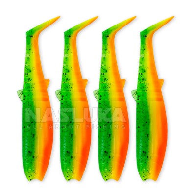 Комплект от 4 бр. силиконови примамки Savage Gear Cannibal Shad 12.5 см/20 г, Firecracker