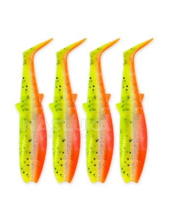 Комплект от 4 бр. силиконови примамки Savage Gear Cannibal Shad 12.5 см/20 г, Lemon Cracker