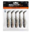 Комплект от 5 бр. силиконови примамки Savage Gear Cannibal Shad 8 см, 5 г, Holo Baitfish