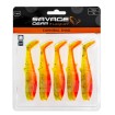 Комплект от 5 бр. силиконови примамки Savage Gear Cannibal Shad 8 см, 5 г, Lemon Cracker