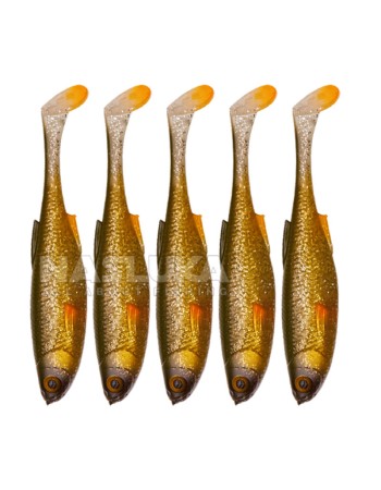 Комплект от 5 бр. силиконови примамки Savage Gear Craft Shad 8.8 см/4.2 г, Green Silver