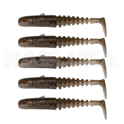 Сет силиконови шадове Savage Gear Gobster Shad, 5 бр., цвят Holo Baitfish