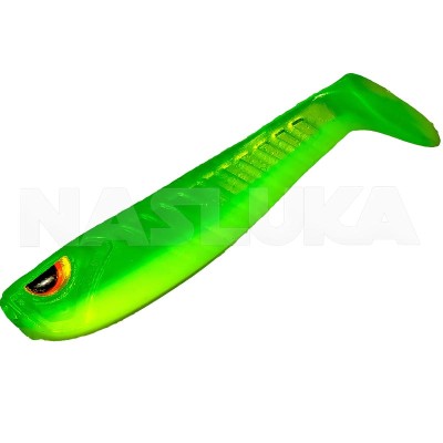 Изкуствени ароматизирани примамки Sea Buzz Boom Shad 5 см, 5 бр., цвят Lime/Yellow