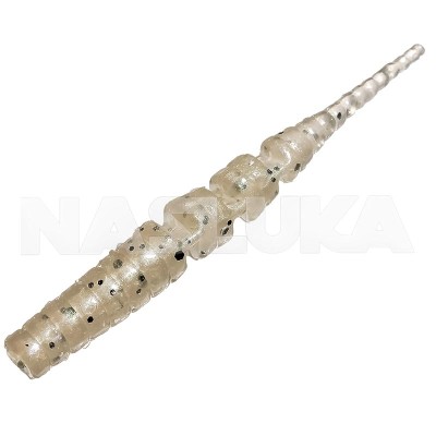 Изкуствени ароматизирани примамки Sea Buzz Chilly Worm 4.2 см, 10 бр., цвят White Glitter