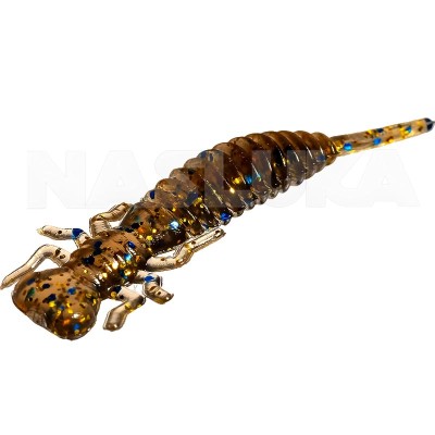 Силиконови ароматизирани ларви Sea Buzz Crazy Larva 5 см, 5 бр., цвят Dark Gold/Seed