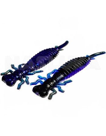 Силиконови ароматизирани ларви Sea Buzz Crazy Larva 5 см, 5 бр., цвят Dark Purple