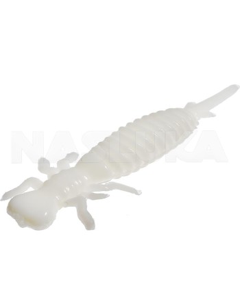Силиконови ароматизирани ларви Sea Buzz Crazy Larva 5 см, 5 бр., цвят White May Fly