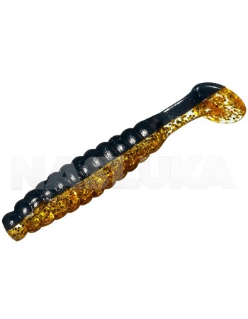 Ароматизирани силиконови примамки Sea Buzz Paddle Worm 4.5 см, 10 бр., цвят Dark Night/Seed