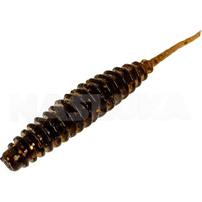 Сет от 10 бр. ароматизирани примамки Sea Buzz Prickly Worm 3.8 см, цвят Dark Leech