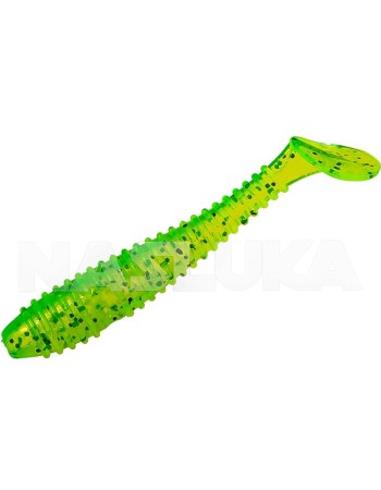 Ароматизирани силиконови примамки Sea Buzz Ringy Shad 6.5 см, 5 бр., цвят Clear Lemon, Seed