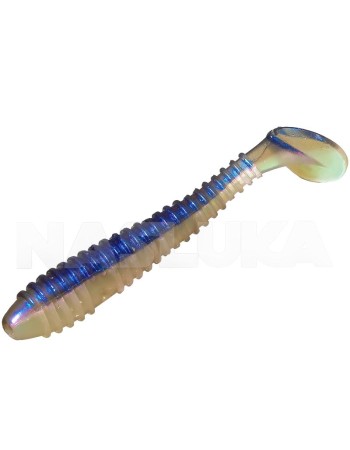 Ароматизирани силиконови примамки Sea Buzz Ringy Shad 6.5 см, 5 бр., цвят Purple White