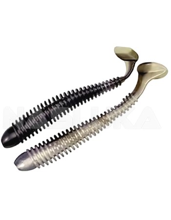 Силиконови ароматизирани примамки Sea Buzz Rocky Shad 10 см, 5 бр., цвят Black-White