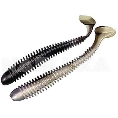 Силиконови ароматизирани примамки Sea Buzz Rocky Shad 10 см, 5 бр., цвят Black-White