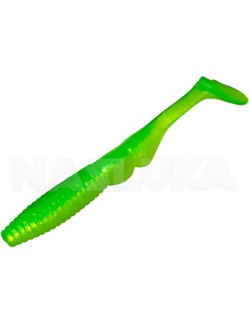 Ароматизирани силиконови шадове Sea Buzz Zulu Shad 7.5 см, 5 бр., цвят Lime Yellow