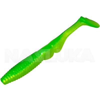 Ароматизирани силиконови шадове Sea Buzz Zulu Shad 7.5 см, 5 бр., цвят Lime Yellow