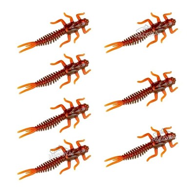 Силиконови примамки-ларви в пакет Senshu May Fly, цвят Motoroil