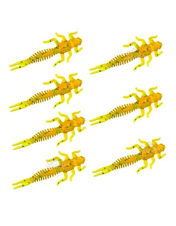 Силиконови примамки-ларви в пакет Senshu May Fly, цвят Olive Green