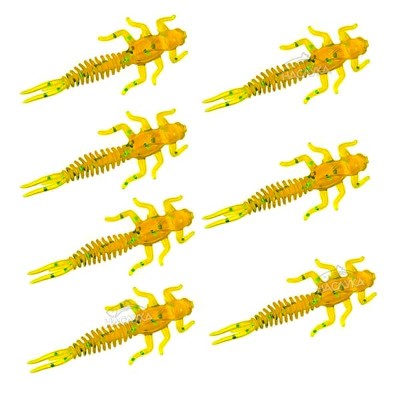 Силиконови примамки-ларви в пакет Senshu May Fly, цвят Olive Green