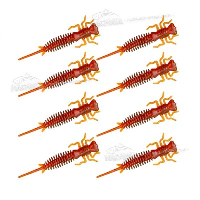 Силиконови примамки-ларви в пакет Senshu Nymph Crawler, цвят Motoroil