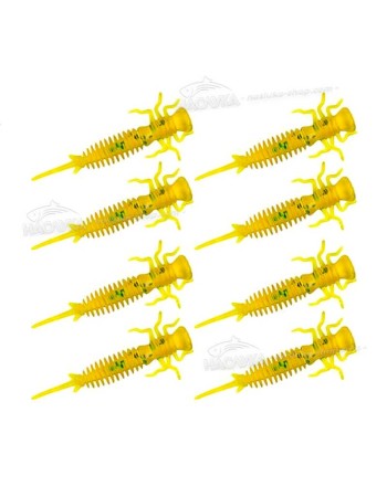 Силиконови примамки-ларви в пакет Senshu Nymph Crawler, цвят Olive Green