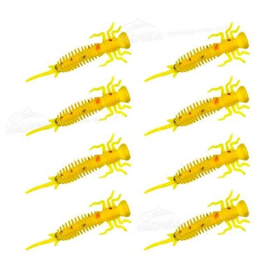 Силиконови примамки-ларви в пакет Senshu Nymph Crawler, цвят Olive Red