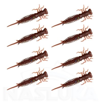 Силиконови примамки-ларви в пакет Senshu Nymph Crawler, цвят Blue Cinnamon