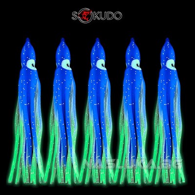 Силиконови октоподи Sokudo, цвят Blue Glow