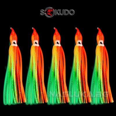 Силиконови октоподи Sokudo, цвят Red Glow