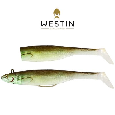 Силиконова примамка Westin Magic Minnow Jig, цвят Olive Abalone