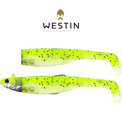 Силиконова примамка Westin Magic Minnow Jig, цвят Sparkling Chartreuse