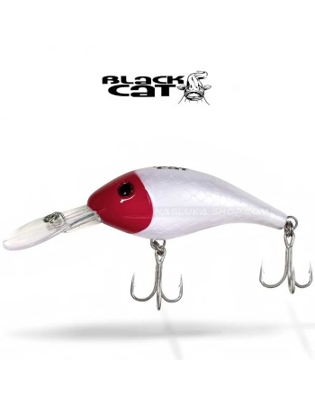 Плаващ воблер за сом Black Cat Baby Cranker 12 см, 25 г, Red Head