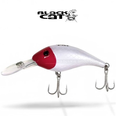 Воблер за сом Black Cat Cranker, Red Head
