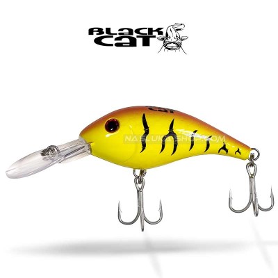 Воблер за сом Black Cat Cranker, Yellow Zombie